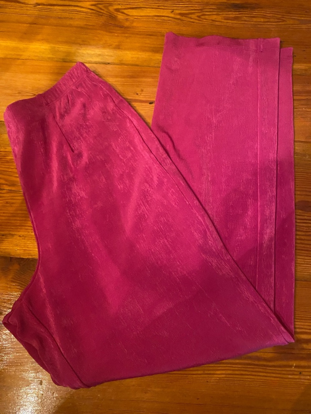 Chico's Magenta Wide-Leg Pants